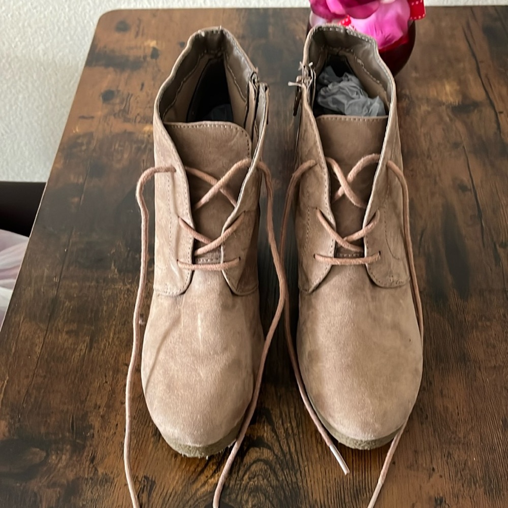 8 1/2 Merano Short Wedge Boots